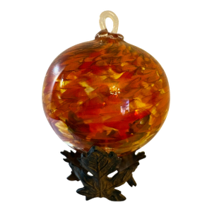 Vintage Friendship Ball or Gazing Ball With Holder