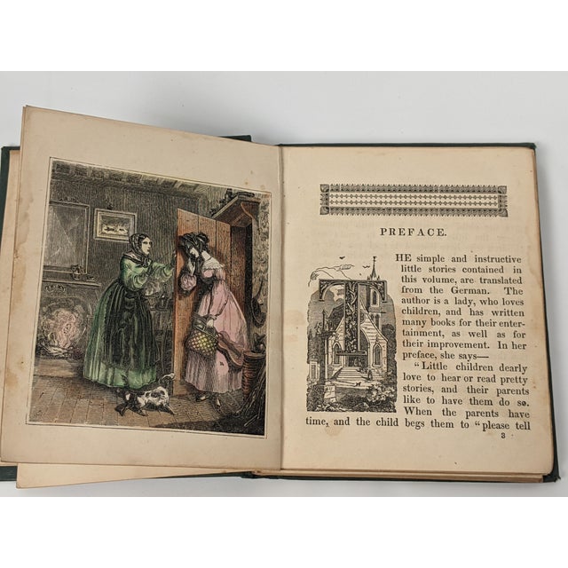 Paper Antique 1854 First Edition the Little Basket-Maker and Other Tales – Original Hand-Colored Illustrations – Complete Victorian Children's Book For Sale - Image 7 of 14