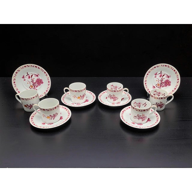 1980s Pekin Cups from Limoges Bernardaud, 1980s, Set of 12 For Sale - Image 5 of 7
