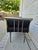 Metal Design Institute America Brushed Nickel Rolled Arm Bench For Sale - Image 7 of 12