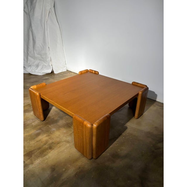 Oak Coffee Table by Mario Marenco for Mobilgirgi, Italy, 1970s For Sale - Image 12 of 18