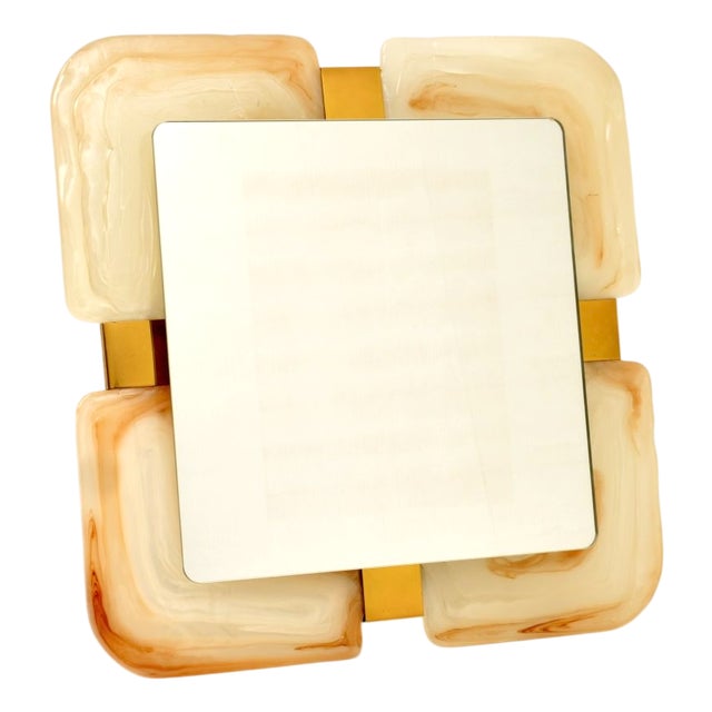 Vintage Hollywood Regency Back Lit Mirror from Hillebrand, 1970s For Sale