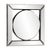 The Lula Mirror features a square mirrored frame set around a round mirror. The mirrored frame on this piece has a small...