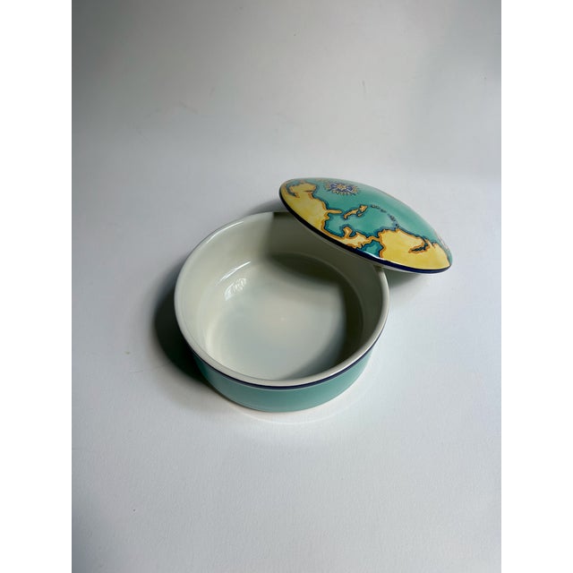 Tiffany & Co. Porcelain "World Discovery" Covered Box For Sale - Image 16 of 16