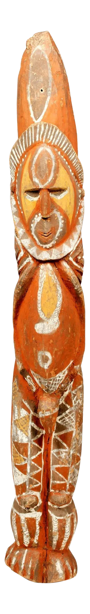 Yam Ancestor Figure TOTEM Pole Papua New Guinea with Provenance