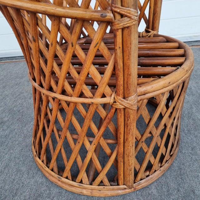 1950s Italian Barn Bamboo Chair, 1950s For Sale - Image 5 of 16