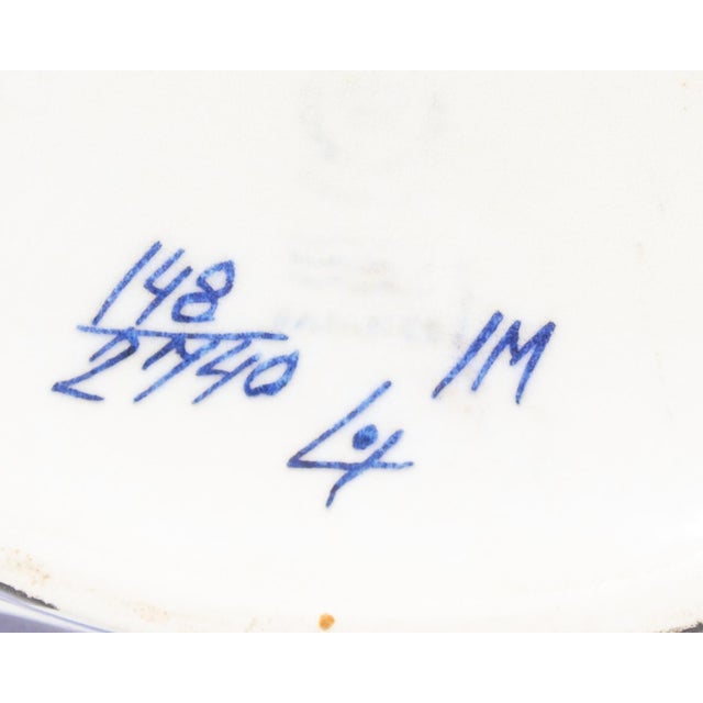 Mid-Century Modern Inge-Lise Koefoed Royal Copenhagen Aluminia Fajance Ceramic Vase For Sale - Image 3 of 8