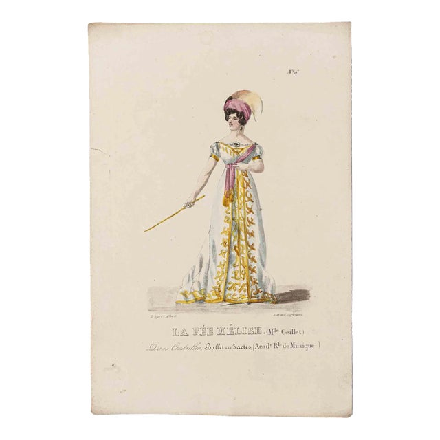 Godefroy Engelmann, Grands Théâtres de Paris - La Fée Melise, Original Lithograph, 19th Century For Sale