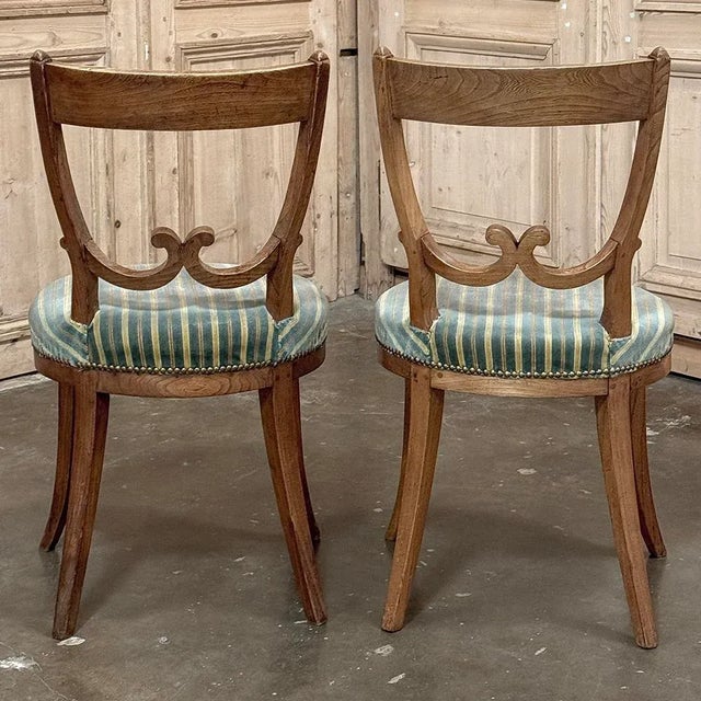 Set of Twelve 18th Century Swedish Gustavian Dining Chairs Includes 2 Armchairs For Sale - Image 9 of 12
