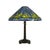 Glass Late 20th Century Tiffany Style Leaded Stained Glass Daffodil Table Lamp With Bronzed Base For Sale - Image 7 of 15