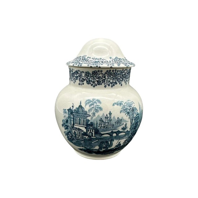 Vintage Blue & White Porcelain Ginger Jar Made in Spain For Sale In Houston - Image 6 of 6