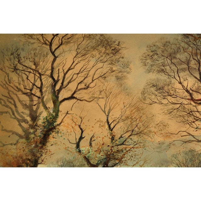 Henry Charles Fox, Driving Sheep, Plaisters Lane, Sutton Poyntz, Dorset, 1918, Watercolour, Framed For Sale - Image 6 of 18