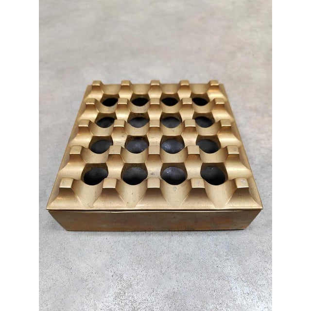 Mid-Century Swedish Brass Ultima Ashtray attributed to Holger Bäckström & Bo Ljungberg, 1960s For Sale - Image 4 of 6