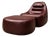 Mp-113 Lounge Chair With Ottoman in Original Faux Leather by Percival Lafer, Brasil, 1970s For Sale