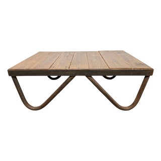 Vintage Industrial Coffee Table, 1960s For Sale