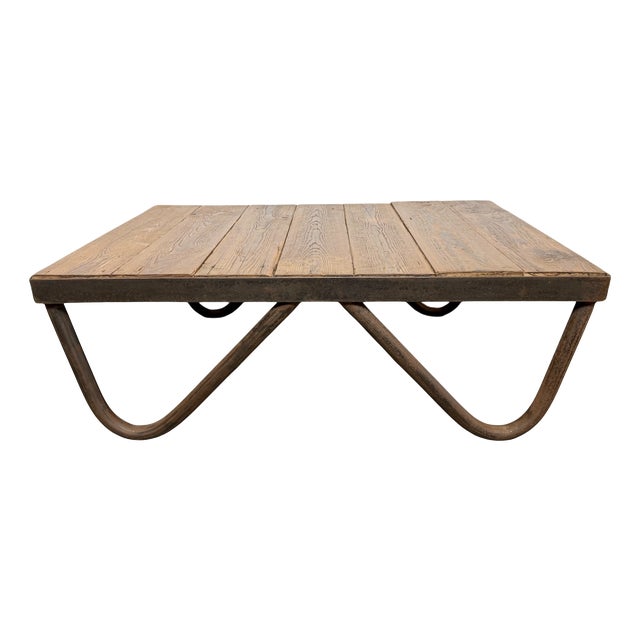 Vintage Industrial Coffee Table, 1960s For Sale