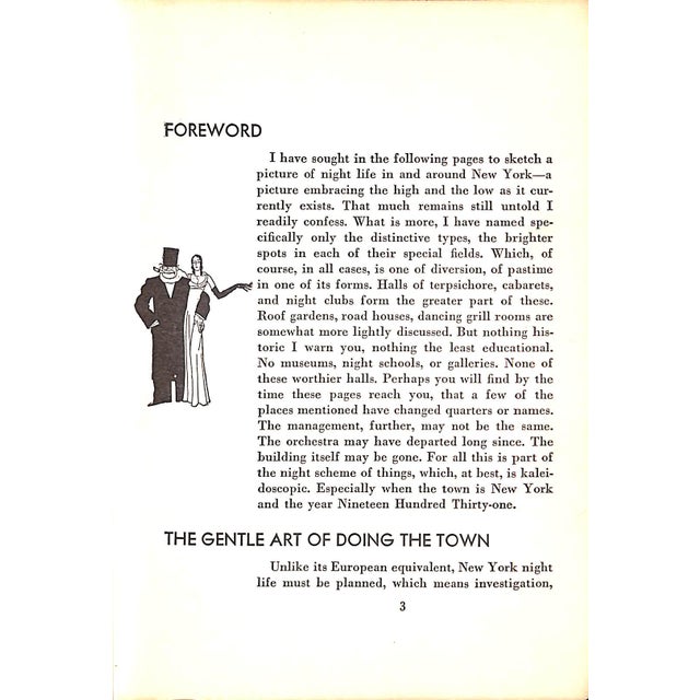1930s "Nightlife Vanity Fair's Intimate Guide to New York After Dark" 1931 Shaw, Charles G. For Sale - Image 5 of 11