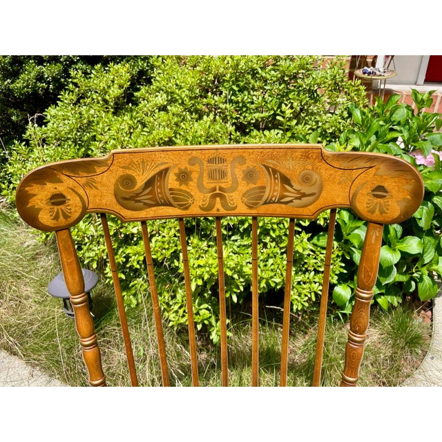 Mid 20th Century Hitchcock Vintage “Faithful” Rocker For Sale - Image 5 of 12