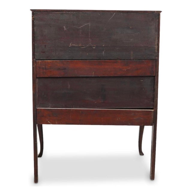 Antique French Marquetry Secretaire Desk For Sale - Image 10 of 13
