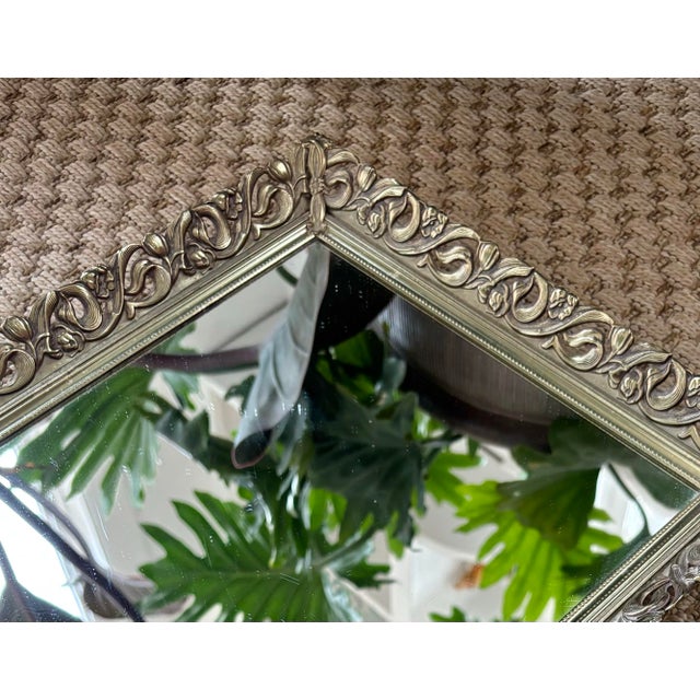 Late 20th Century Silver Plated Mirrored Tray For Sale - Image 6 of 8