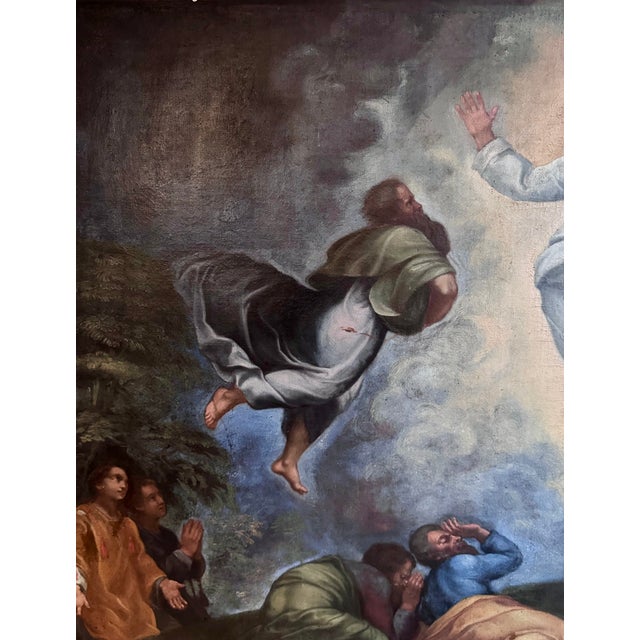 Blue The Transfiguration of Christ, 1750, Oil on Canvas For Sale - Image 8 of 11