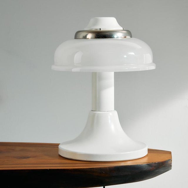 Hungarian Table Lamp in Glass and Metal For Sale - Image 11 of 11