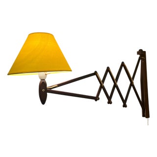 Mid-Century Scissor Wall Lamp in the style of Le Klint for Ikea, Sweden, 1970s For Sale