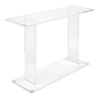 Vintage French Lucite Console For Sale