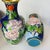 Blue Pair of Vintage Chinese Cloisonné Vases | Blue Ground Peony, Butterfly & Bird Motif For Sale - Image 8 of 9