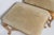 Wood Pair Louis XV Style Ottomans, Natural Suede Upholstery For Sale - Image 7 of 11