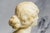 Lovely Small Hand Carved White Marble Statue Sculpture Woman Bust Profile Antique Art Home Decor For Sale In New York - Image 6 of 12