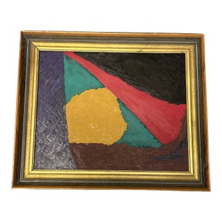 1950’s Mid Century Modern Abstract Expressionist Painting For Sale