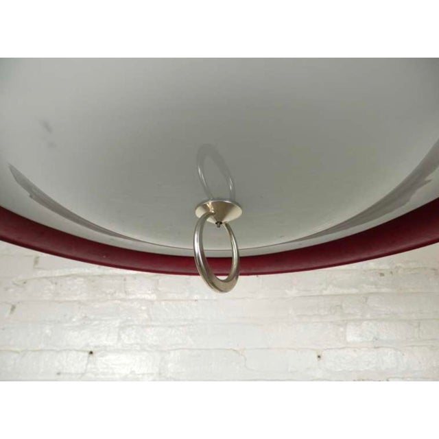 Mid 20th Century Funky Mid-Century Vintage Ufo Saucer Pendant Light For Sale - Image 5 of 8