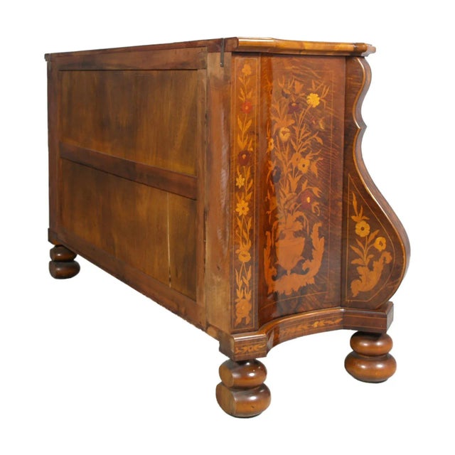Venetian Inlaid Walnut Display Cabinet, 1950s For Sale - Image 13 of 18