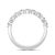 Contemporary Tanya Round 3/4 Ct Half Eternity Band - Size 8 For Sale - Image 3 of 5