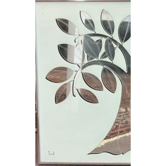 Mid-Century Modern Original Mid Century Greg Copeland Tree of Life Mirror With Apple - Signed and Dated For Sale - Image 3 of 9