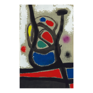 1967 Joan Miró Lithograph With Pochoir Coloring "Femme Il" (Woman Il)