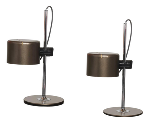 Mini Coupe Table Lamps by Joe Colombo for Oluce, Set of 2