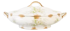 Antique Covered Serving Bowl or Tureen by Haviland Limoges