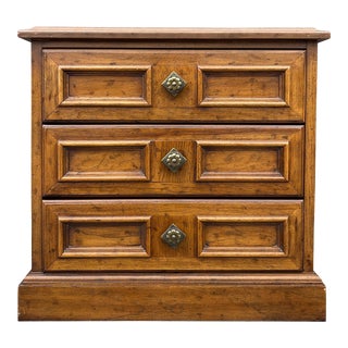 1960s Drexel Esperanto Spanish Revival 3 Drawer Chairside Chest or Nightstand For Sale