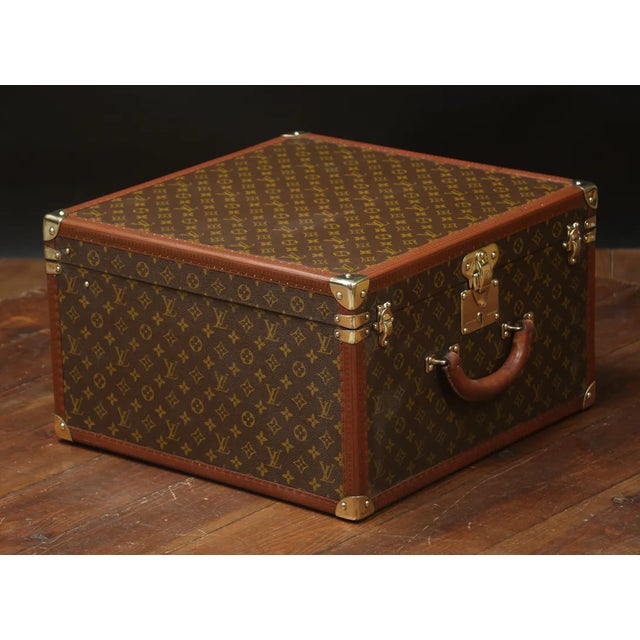Metal Monogrammed Hat Trunk by Louis Vuitton for Louis Vuitton For Sale - Image 7 of 10