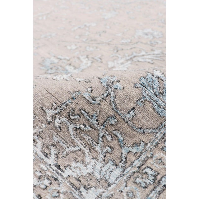 Pasargad Home Transitional Silver Area Rug, 8' 0'' X 10' 3'' For Sale - Image 4 of 6