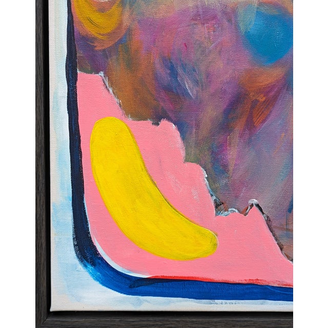 Moisés Villafuerte "Entering the Noise" Contemporary Abstract Colorful Figurative Portrait Painting, 2023 For Sale In Houston - Image 6 of 9