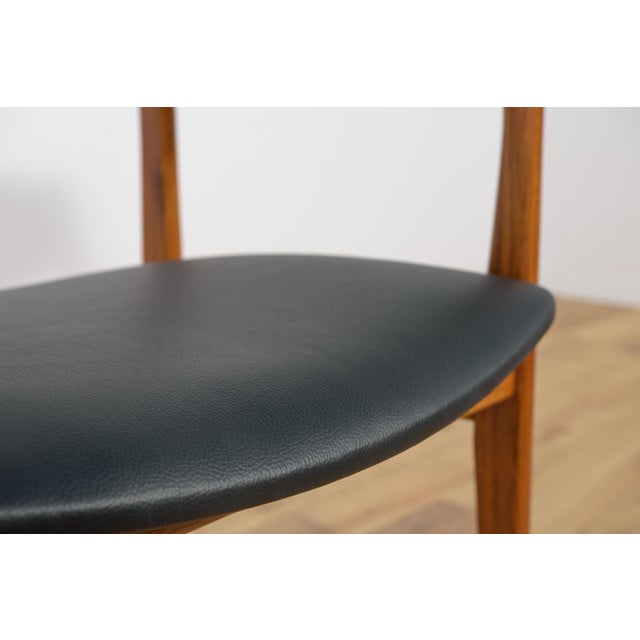 Mid-Century Teak & Leather Armchair, Denmark, 1960s For Sale - Image 16 of 17