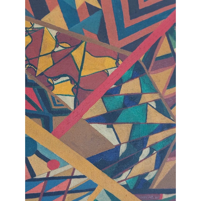 Mid 20th Century Midcentury Cubist Abstract Expressionist For Sale - Image 5 of 12