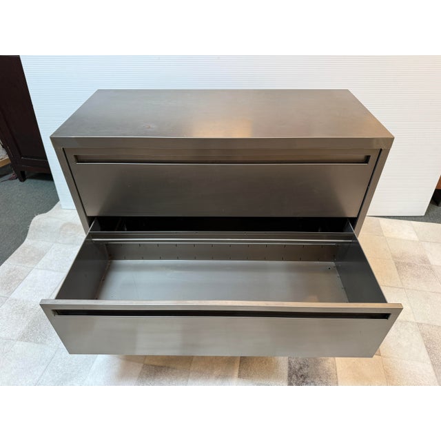 Plan Hold Lateral Filing Cabinet on Casters For Sale - Image 10 of 12