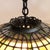 1910s Duffner & Kimberly Attr Arts & Crafts Leaded Stained Glass Hanging Light For Sale - Image 4 of 11