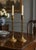 A very handsome pair of vintage antique brass barley twist candle holders measuring 14 inches high with a 4 1/4 bass. Very...