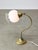 Mid-Century Italian Table Lamp in Brass and Etched Glass For Sale - Image 3 of 12