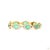 Gold 3.28 Carat Round Brilliant Cut Diamond Emerald Gold Bracelet For Sale - Image 8 of 9